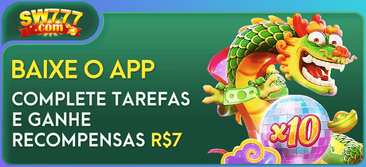 Bônus boas-vindas SW777 R$100